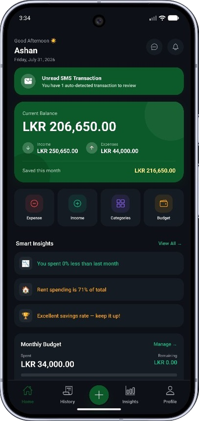 Numi App Interface